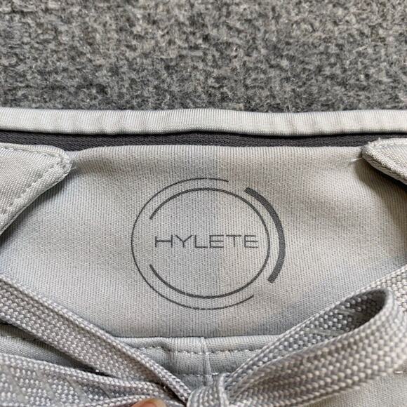 Hylete Shorts Mens S Small Dove Pull On Drawstring Stretch Zip Pocket Training - Picture 5 of 10